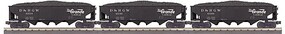 MTH-Electric TARIFF O 4-Bay Hopper 3pk D&RGW