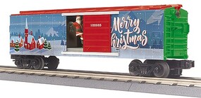 MTH-Electric O Christmas Operating Boxcar w/Santa