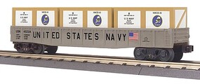 MTH-Electric O US NAVY GONDOLA W/CRATE