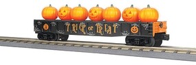 MTH-Electric O Halloween Gondola w/Flickering Jack-O-Lanterns-black
