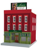 MTH-Electric Loui's Restaurant RailKing 3-Story City Building