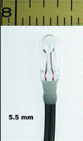 Miniatronics 12v 5.5mm Dia. Incandescent Lamp Clear (10) Model Railroad Light Bulb #1802410
