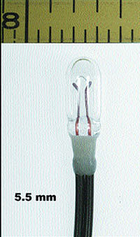 Miniatronics 14v 5.5mm Dia. Incandescent Lamp Clear (10) Model Railroad Light Bulb #1802810