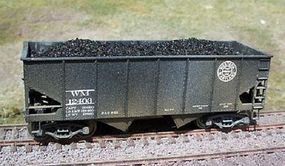 Motrak Coal Loads for Accurail 50 Ton 2-Bay Hopper (2-Pack) HO Scale Model Train Freight Car #81100