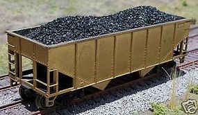 Motrak Coal Loads for Athearn 34' 2-Bay Hopper (2-Pack) HO Scale Model Train Freight Car #81200