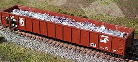 Motrak Scrap Aluminum Load for Athearn/MDC 52' Mill Gondola HO Scale Model Train Freight Car #81210