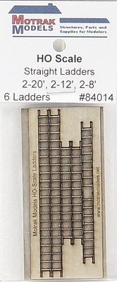 Motrak HO Wooden Ladders - Asst Sizes