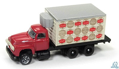Classic-Metal-Works 1960 Ford Refrigerated Box Truck Schaefer Beer HO Scale Model Railroad Vehicle #30496