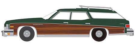 Classic-Metal-Works 1975 Buick Estate Wagon dark green HO Scale Model Railroad Vehicle #30624