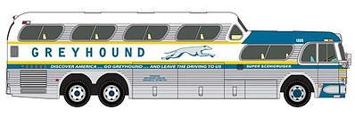 1960 GMC PD4501 Scenicruiser Greyhound Bus New York, NY HO Scale Model ...