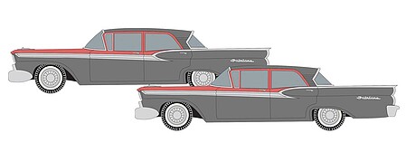 Classic-Metal-Works N 1959 Ford Fairlane #2 geranium/gray