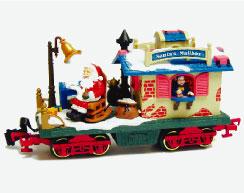 New-Bright Holiday Express Car w/2 Pieces of Track