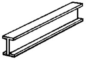 NE-Scale-Lumber (bulk of 50) ''I'' beam 1/16x22''l