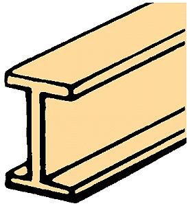 NE-Scale-Lumber I beam 1/16x221     5/ (5)