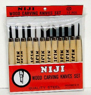 Niji Woodcarving Knives Set (12pc)
