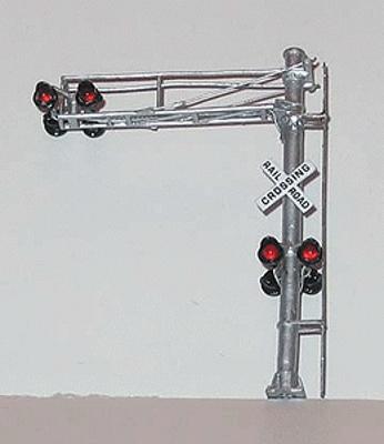 Modern Cantilever Crossing Signal - Single Lane HO Scale 