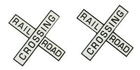 NJ Railroad Crossing Crossbucks Only (No Mast) O Scale Model Railroad Trackside Accessory #3261