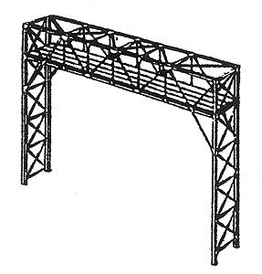 NJ Signal Bridge f/2-Trk Blk - HO-Scale