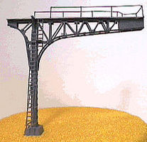 NJ Signal Bridge Cantilever Single Track (black) N Scale Model Railroad Bridge #4212