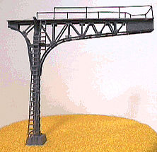 NJ Signal Bridge Double Track (Silver) N Scale Model Railroad Bridge #4213