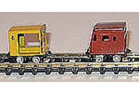 NJ Open Sided Speeder Assembled (Yellow) N Scale Model Railroad #6290