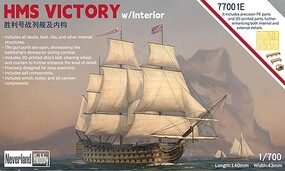 Neverland 1/700 Neverland Hobby HMS Victory Sailing Ship w/Interior (DX Version) Plastic Model Kit