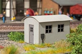 Noch Corrugated Metal Shed w/Arched Roof Kit HO Scale Model Railroad Accessory #14354