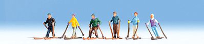 Noch Skiers Set #1 HO Scale Model Railroad Figure #15828