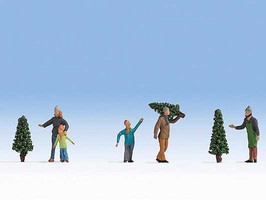 Noch ''Selling Christmas Trees'' Figures