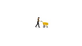 Noch Tiny Scenes - Post Office Worker - HO-Scale