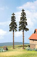 Noch Trees High Trunk Spruce 19.5cm & 21.5cm pkg(2) HO-Scale