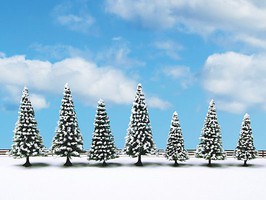 Noch Snow Fir Trees 8-12cm 7/