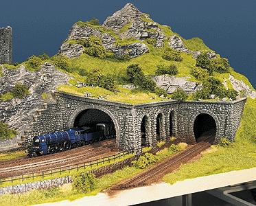 Noch 3-Arch Broken Stone Arcade N Scale Model Railroad Scenery #34942