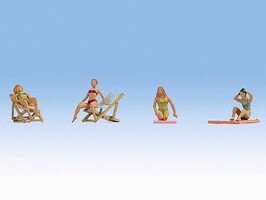 Noch Sunbathing Women with Accessories