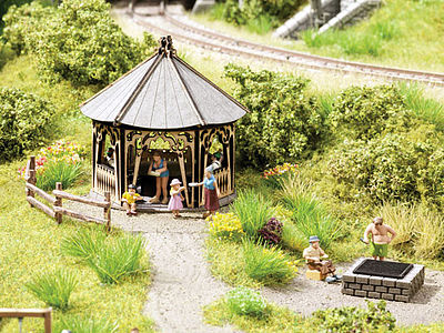 Noch Barbecue Hut Scene Kit HO Scale Model Railroad Building #65612
