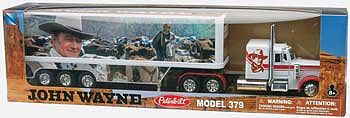 New-Ray John Wayne Long Hauler White Cab Diecast Model Truck 1/32 scale #10443