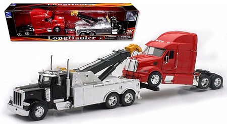 New-Ray 1/32 Peterbilt 335 Wrecker Tow Truck w/Tractor Cab (Die Cast)