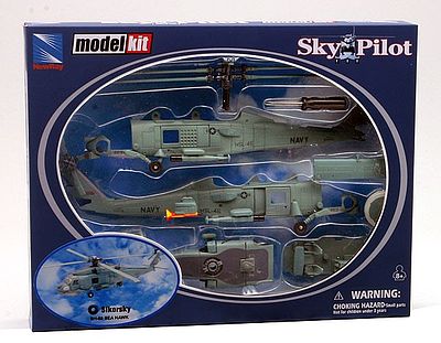 New-Ray Sikorsky SH-60 Sea Hawk Plastic Model Helicopter Kit 1/60 Scale #25585