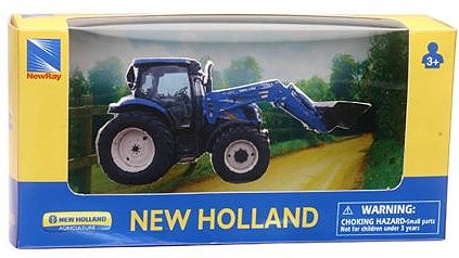New-Ray 5 New Holland T6 Farm Front Loader (Die Cast)
