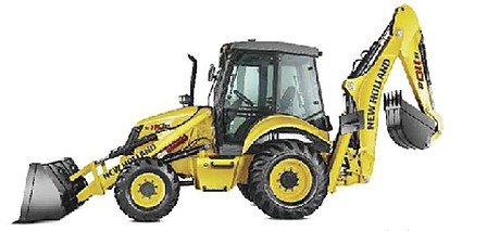 New-Ray 5 New Holland B110C Front End Loader Excavator (Die Cast)