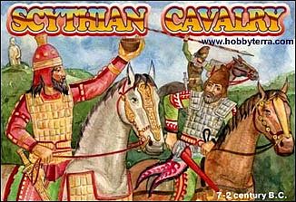Orion Scythian Cavalry VII-IIBC (12 Mounted & 1 Foot) Plastic Model Military Figure 1/72 #72024