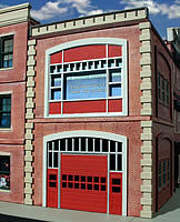 O-Gauge Fire Station 2-Story Building Kit O Scale Model Railroad Building #864