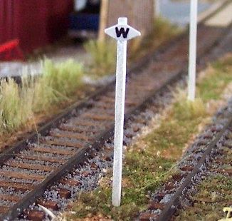 Osborn Whistle Sign CP (wooden kit) HO Scale Model Railroad Trackside Accessory #1047