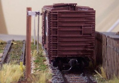 Osborn Mile Posts (wooden kit) HO Scale Model Railroad Trackside Accessory #1051