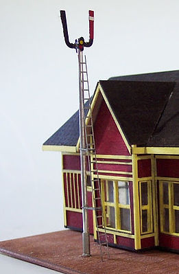 Osborn Semaphore (wooden kit) HO Scale Model Railroad Building Kit #1057