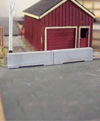 Osborn Concrete Barriers 16 pack (wooden kit) HO Scale Model Railroad Building Accessory #1087