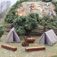 HO Tents + Camp Scene