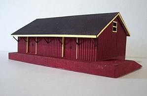 Osborn Freight Shed (wooden kit) N Scale Model Railroad Building Kit #3028