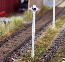 Osborn Whistle Post CP (wooden kit) N Scale Model Railroad Trackside Accessory #3047