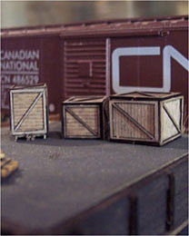 Osborn Crates Kit N Scale Model Railroad Building Accessory Wooden Kit #3065